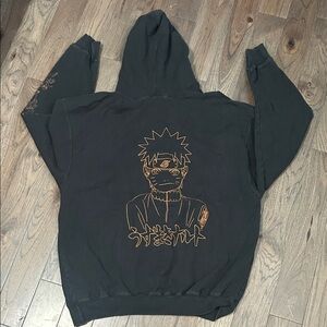 Black Naruto Graphic Hoodie